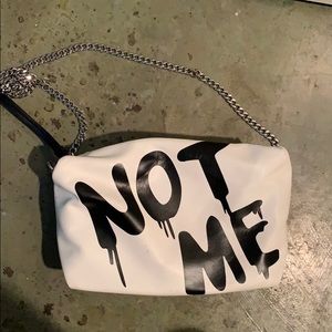 Zara chain shoulder bag “not me”